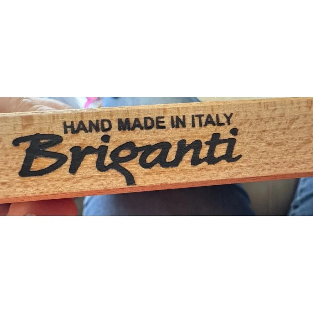 Italian Briganti Solid Wood Cutting Board Hand Made American Flag Design